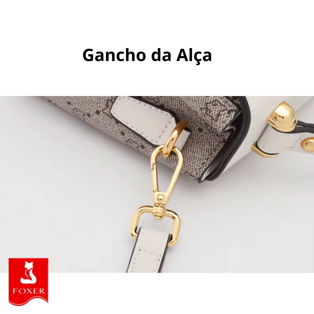Bolsa Feminina Transversal Foxer Modelo Célinea Gray