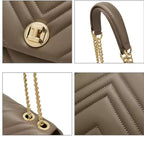 Bolsa Feminina De Couro Modelo Foxer Camille Prestige