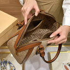 bolsa feminina Siena Beige de couro 