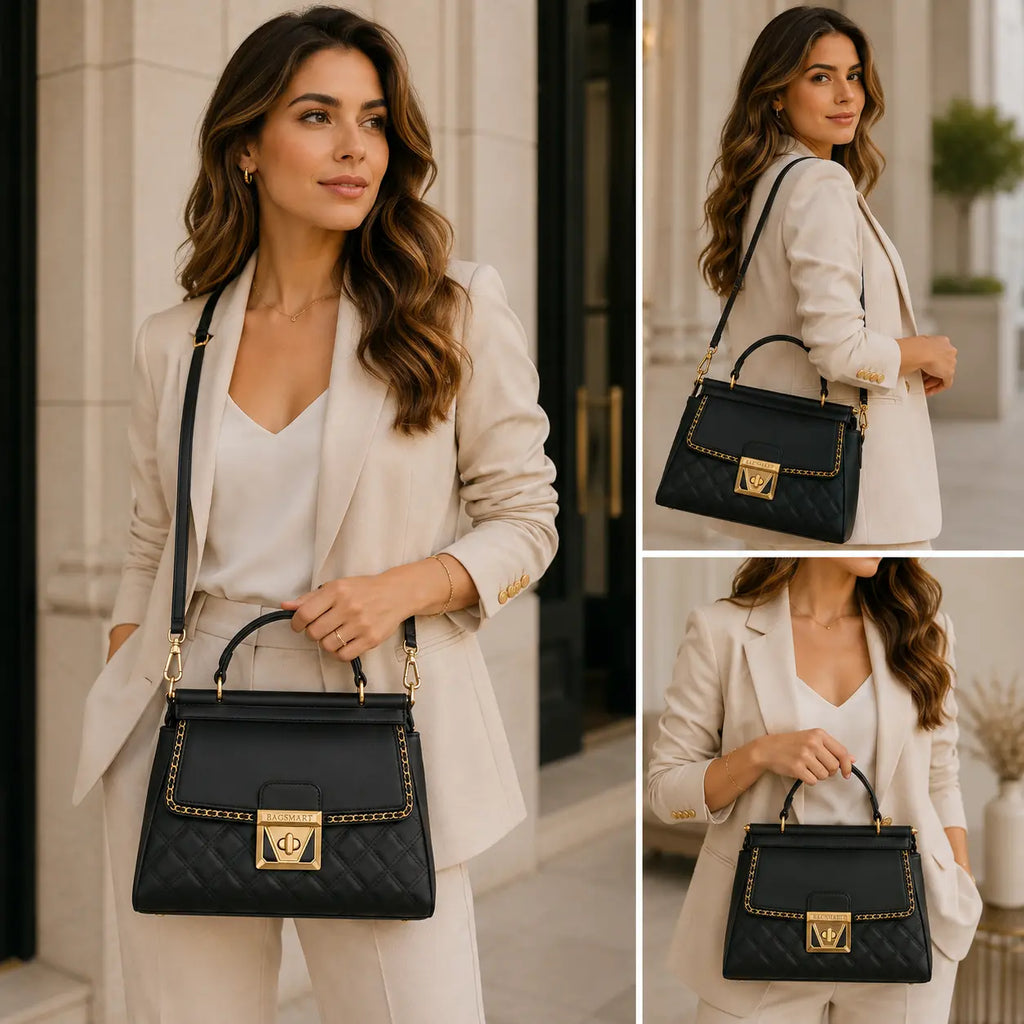 bolsa feminina preta de luxo