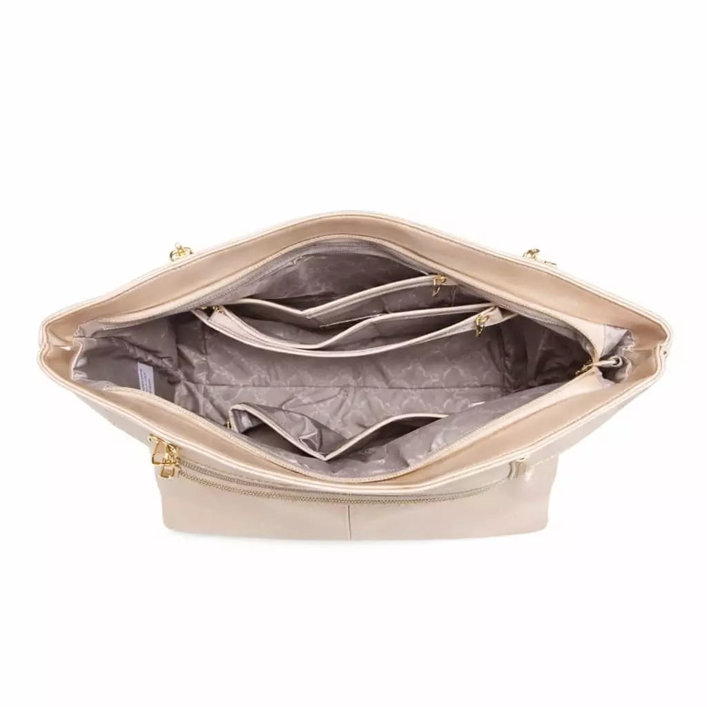 bolsa feminina de couro espaçosa