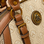 bolsa feminia media Siena Beige acabamento alto padrão