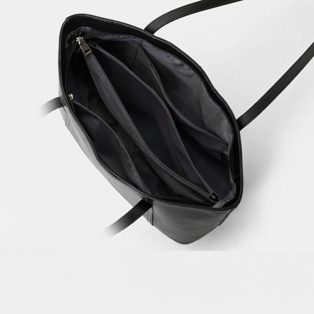 Bolsa Feminina Preta Grande Foxer Modelo Valenora Black