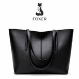 Bolsa Feminina Preta Grande Foxer Modelo Valenora Black