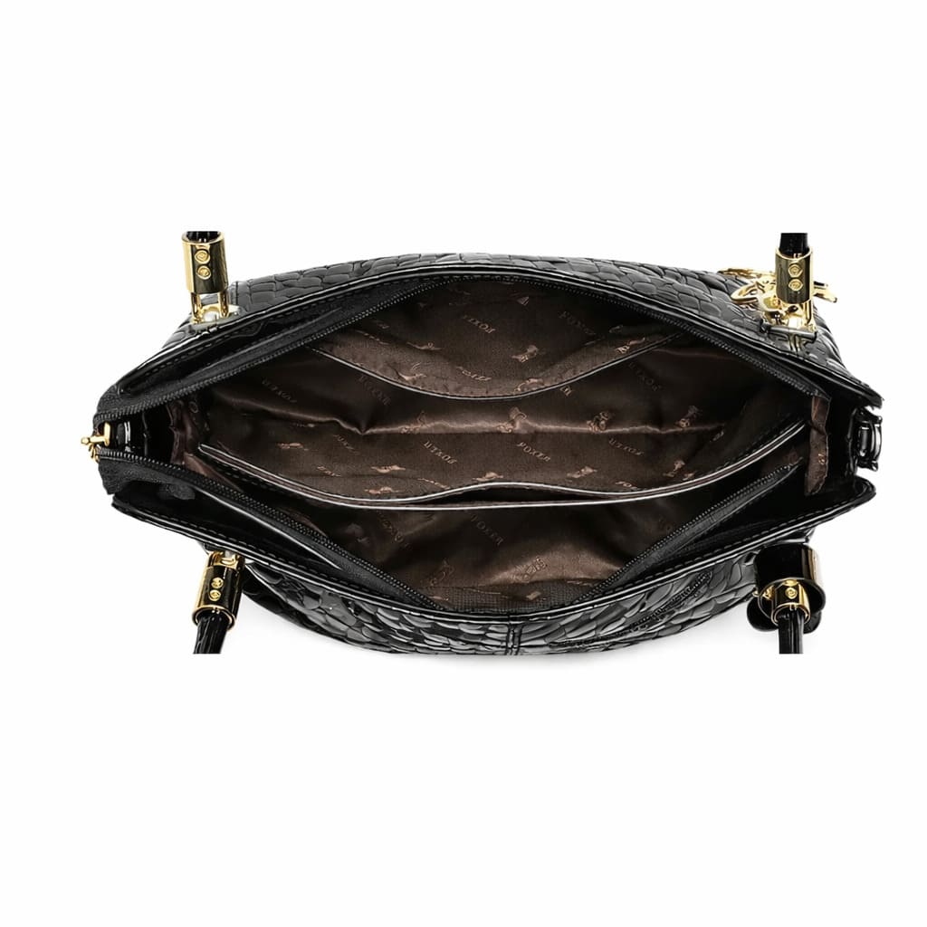 Bolsa Feminina Grande Foxer Modelo Royale Black