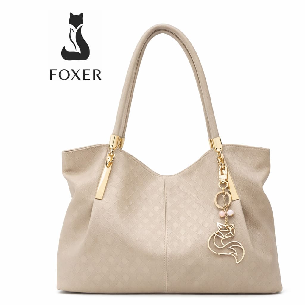 bolsa feminina grande na cor bege