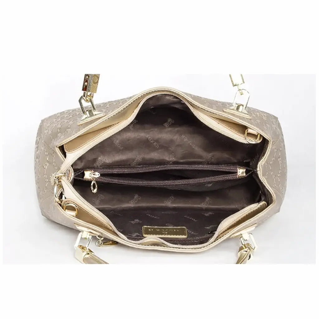Bolsa Feminina Transversal Foxer Modelo Alma Golden