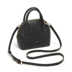 bolsa feminina transversal de couro pequena amélie black