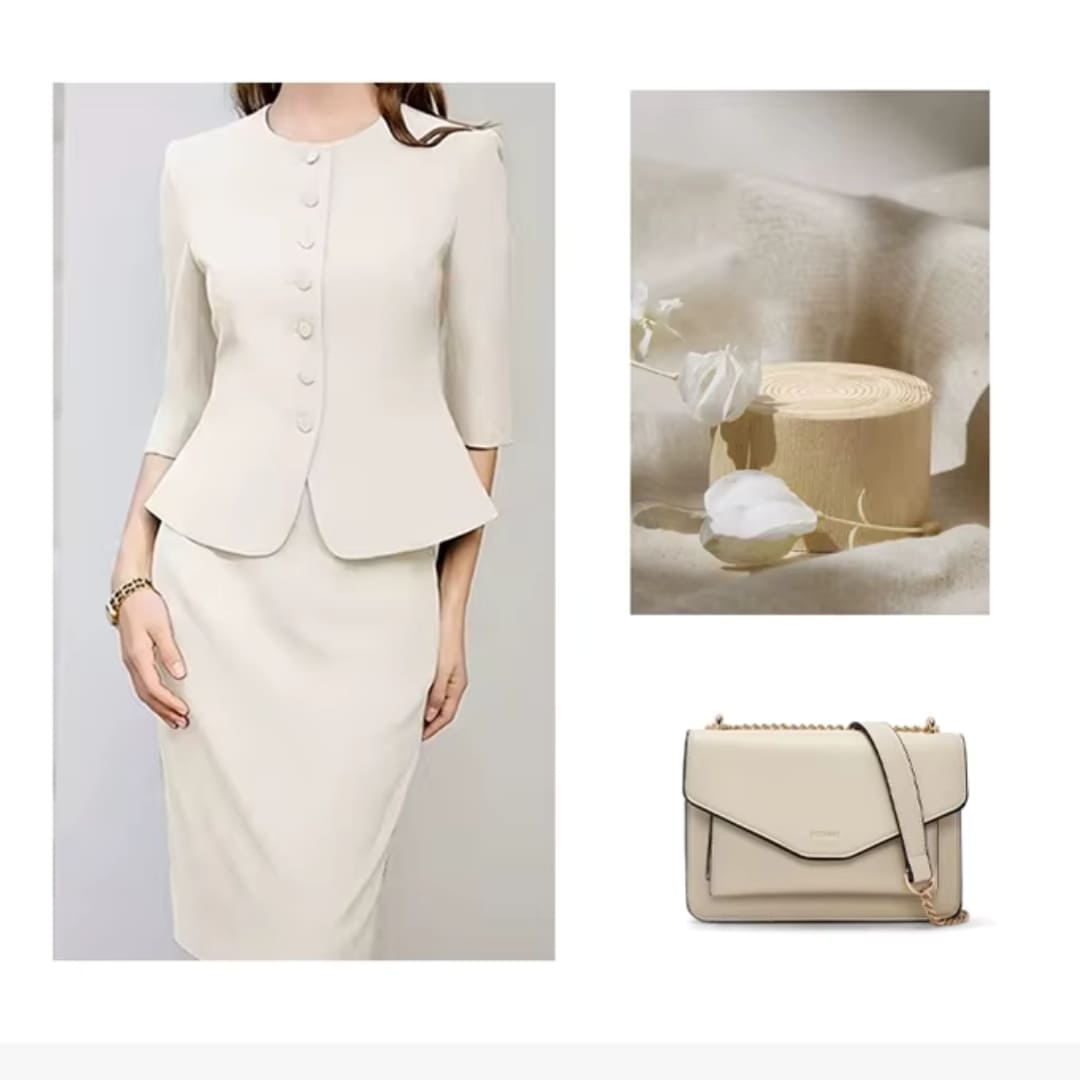 Bolsa Feminina Transversal Pequena Foxer Modelo Arvelle Beige