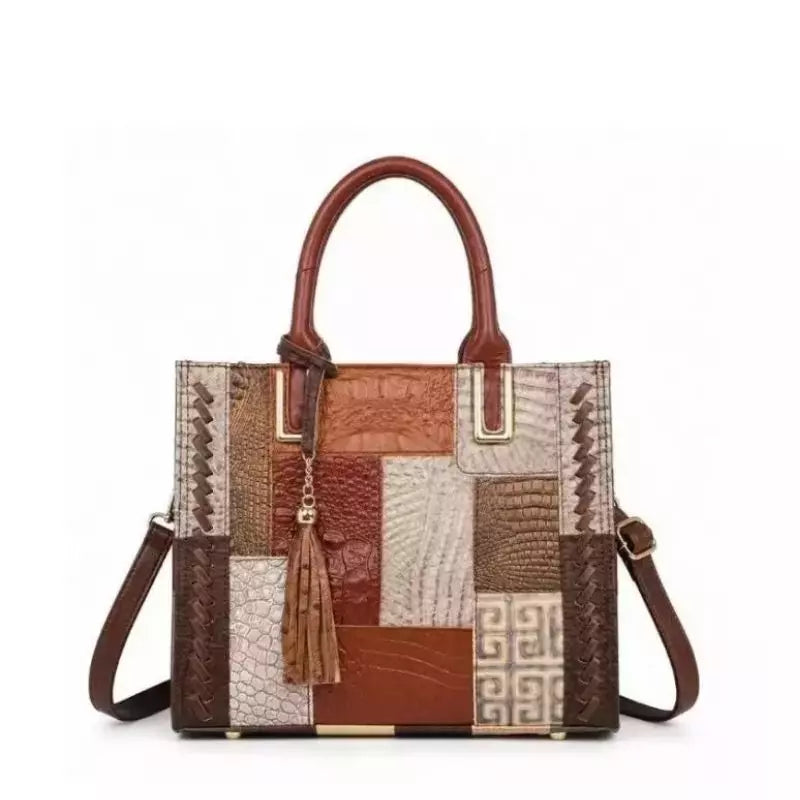 bolsa feminina grande de couro legítimo