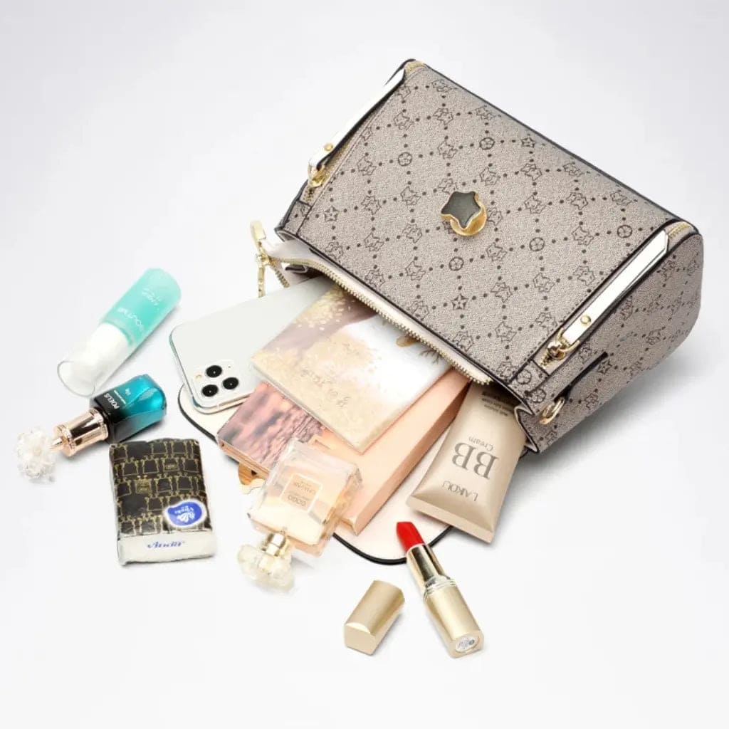 Bolsa Feminina Transversal Foxer Modelo Célinea Gray