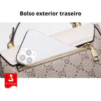 Bolsa Feminina Transversal Foxer Modelo Célinea Gray