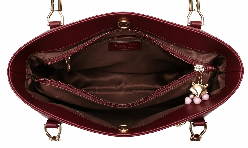 bolsa feminina  de couro  Vallée Red