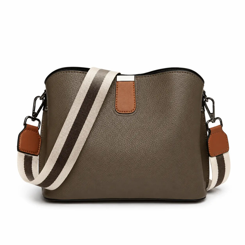 bolsa feminina de couro Valmont Brown