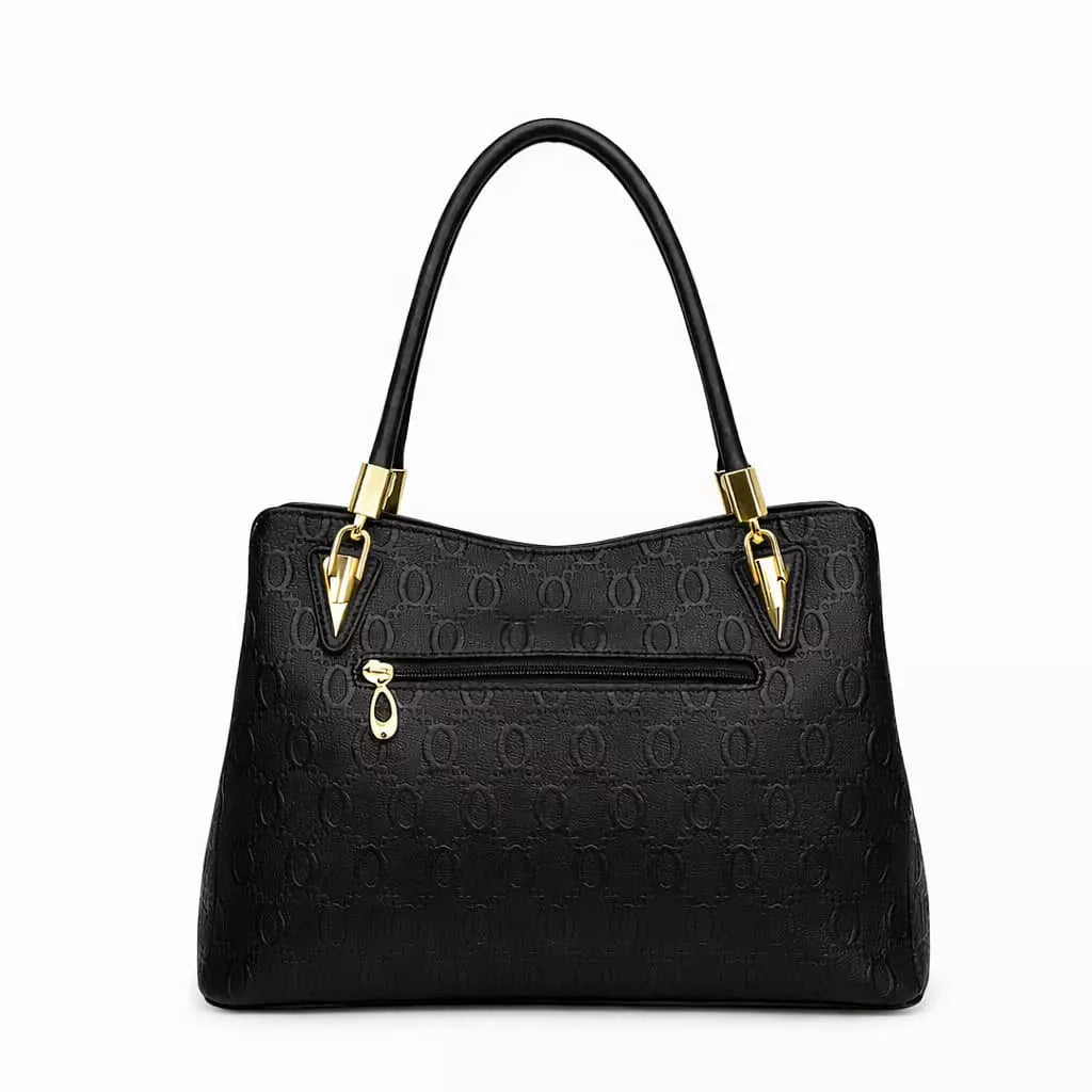 Bolsa Feminina Grande Foxer Mdelo Alma Black