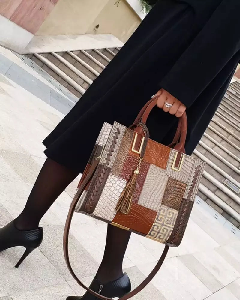 bolsa feminina transversal em couro