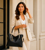 bolsa feminina de couro legítimo