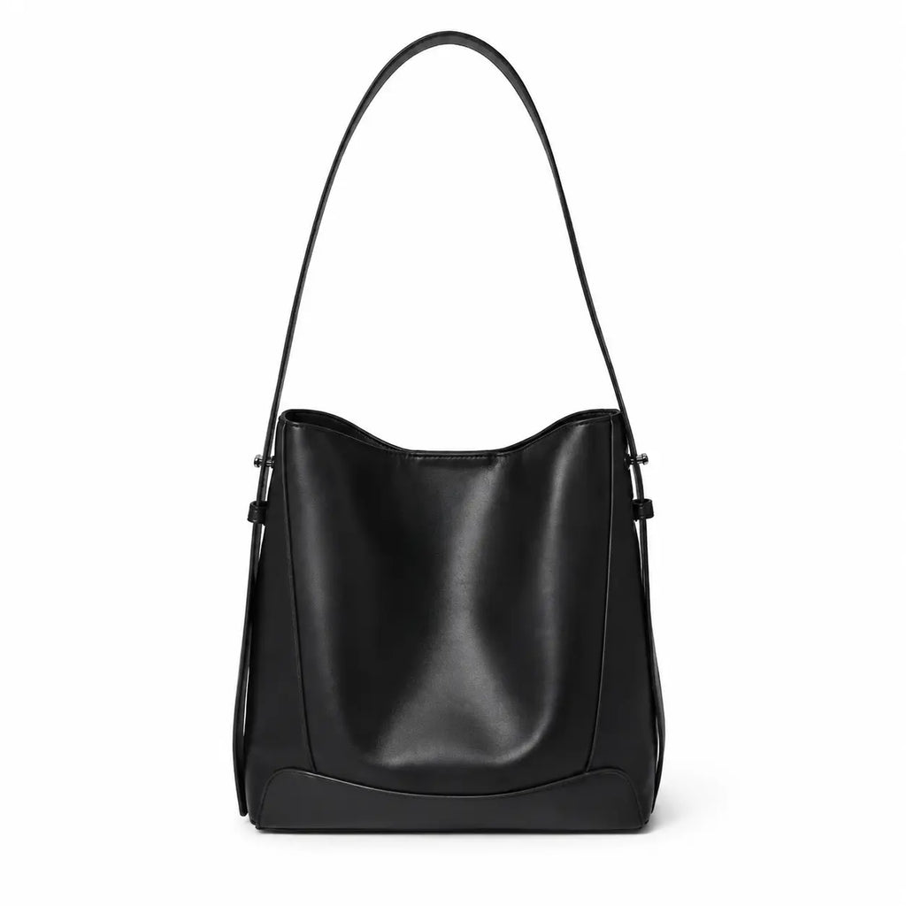 bolsa feminina grande de couro  Valencia Black