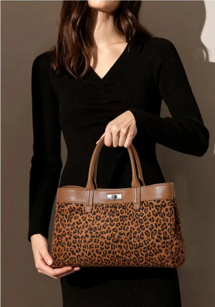 bolsa feminina de mao em couro legítimo