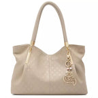 bolsa feminina grande de ombro em couro refinado Saint Germain