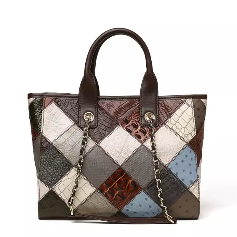 bolsa feminina de mao elegante em couro