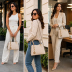 bolsa feminina media elegante de couro refinado 