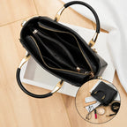 bolsa feminina media  em couro 
