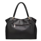parte de trás com zíper da bolsa Foxer Majesté Black 