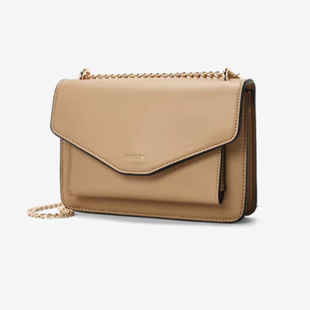 Bolsa Feminina Transversal Pequena Foxer Modelo Arvelle Beige