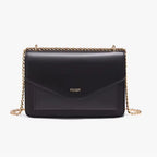 Bolsa FOXER Arvelle Black vista frontal em couro refinado