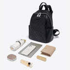 mochila feminina de couro spine blsck 2.3