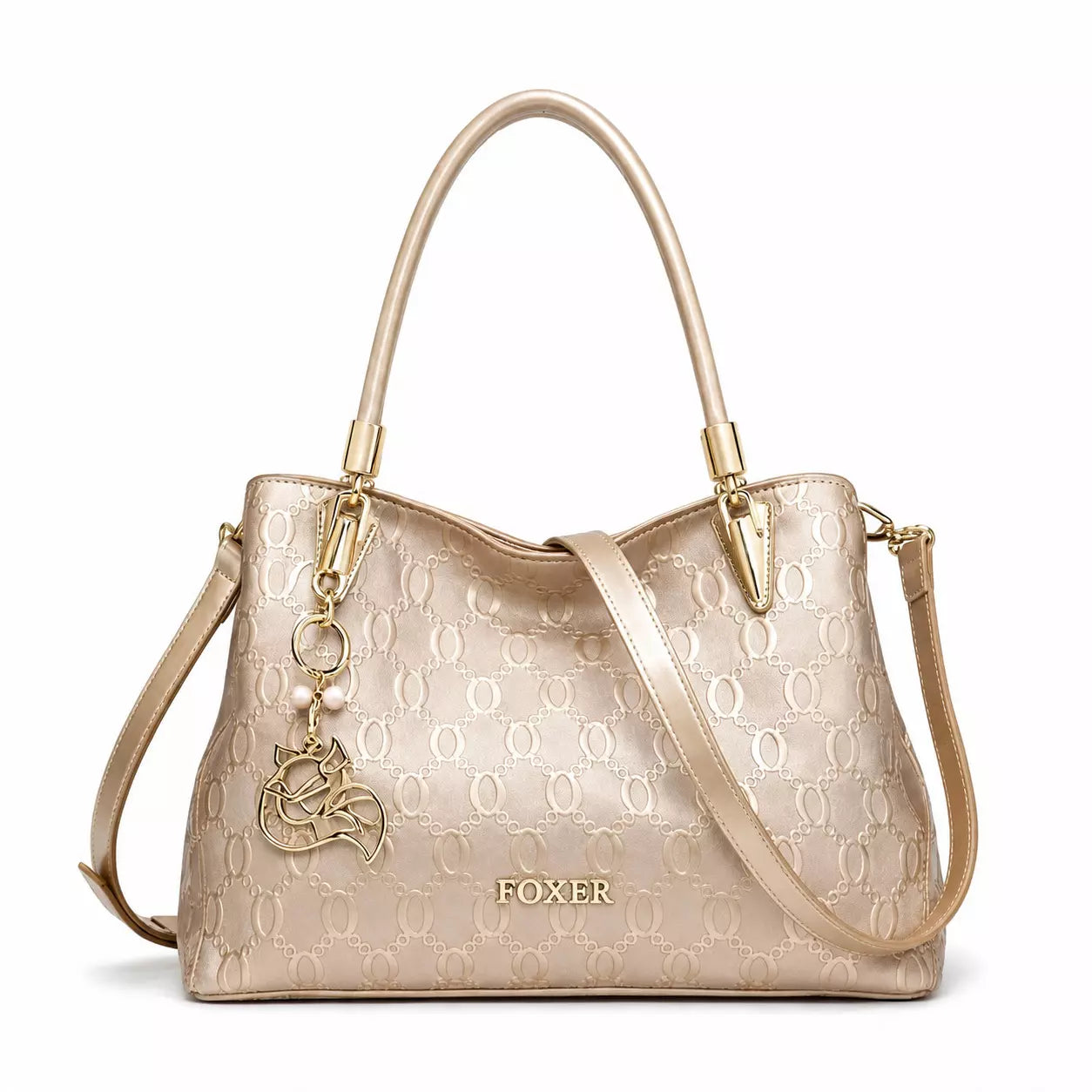Bolsa Feminina Transversal Foxer Modelo Alma Golden