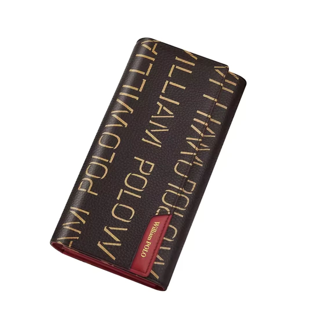 Carteira Feminina Grande Longa Modelo Élegance Monogram