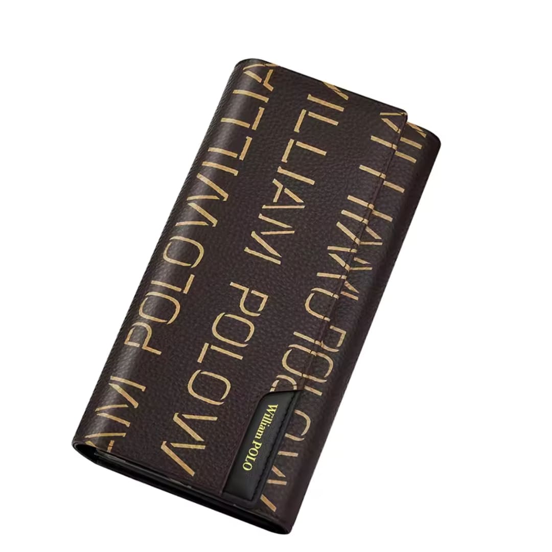 Carteira Feminina Grande Longa Modelo Élegance Monogram