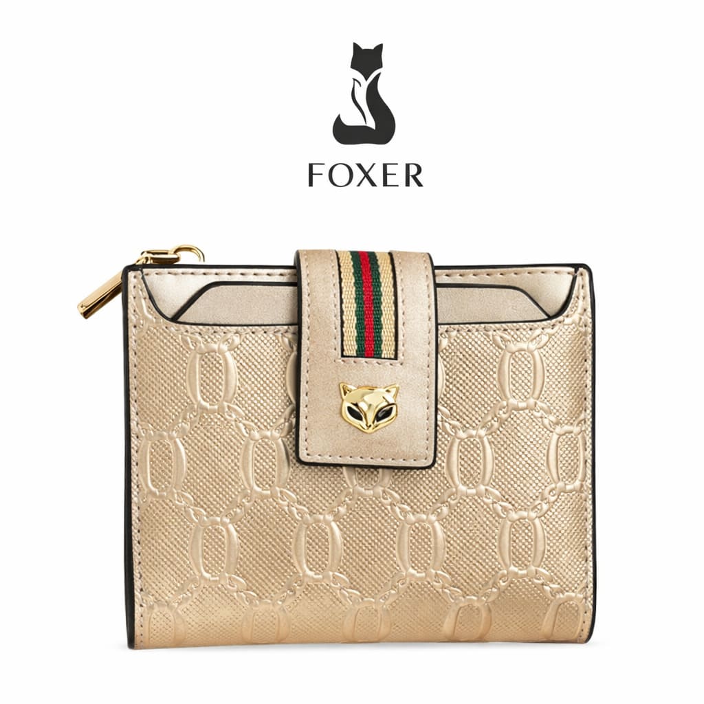 carteira feminina pequena foxer  valentina  bege 1.3