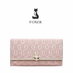 Carteira feminina couro  Seluné Rosé