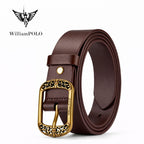 cinto feminino de couro vinho Avenue  Linha William Polo