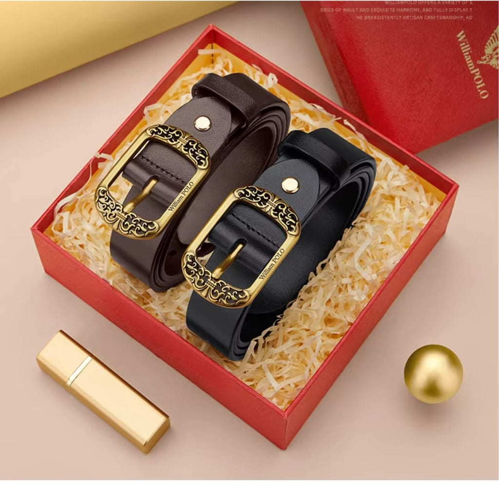 cinto feminino de couro legitimo elegante