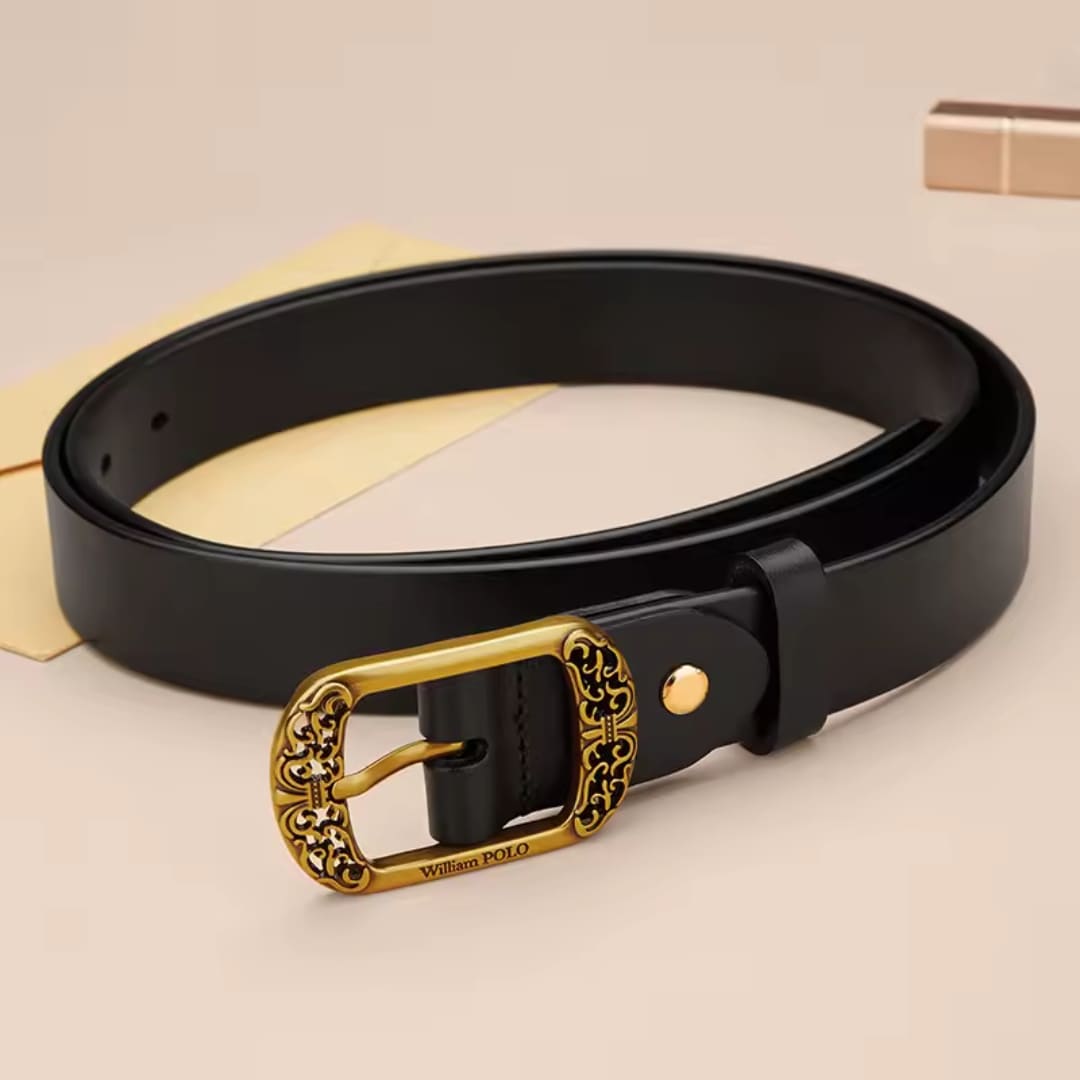 cinto feminino de couro original Avenue  Linha William Polo 2