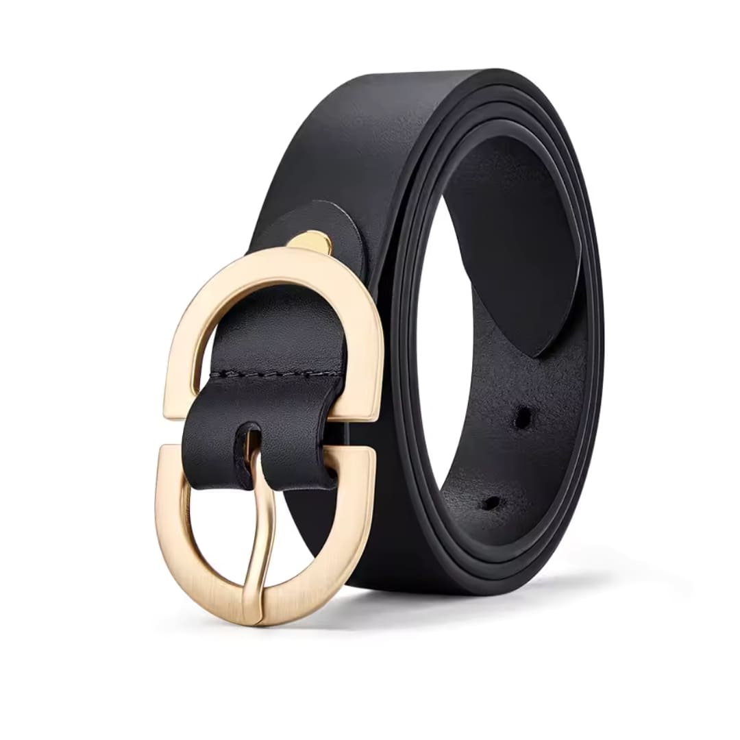 cinto feminino de couro preto 2.3