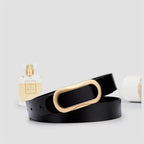 cinto feminino de couro preto Santlle Linha WillianPolo