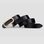 cinto feminino preto de couro genuíno  WillianPolo