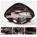bolsa feminina preta grande de couro original