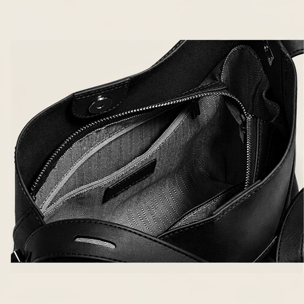 Bolsa Feminina Grande Foxer Modelo Valencia Black