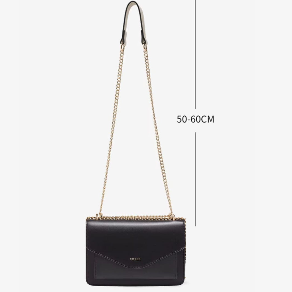 Bolsa feminina preta moderna modelo Arvelle tamanho da alça