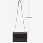 Bolsa feminina preta moderna modelo Arvelle tamanho da alça