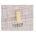 Bolsa transversal FOXER Éclat Saddle vista lateral em couro genuíno premium