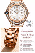 Relógio Feminino Dourado Célestine Gold