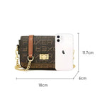 bolsa feminina transversal pequena  Lady Brown 