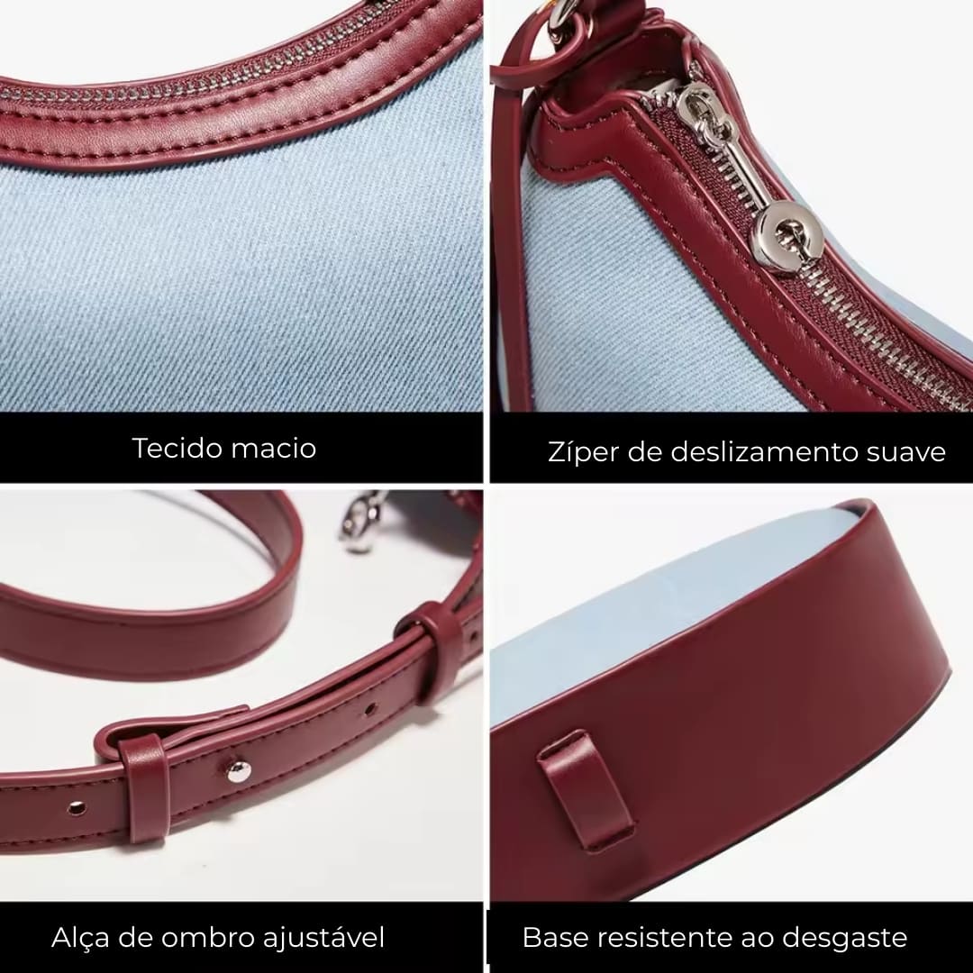 bolsa feminina pequena transversal de couro